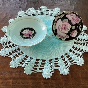Vintage Bone China Paragon Double Warrant Cabbage Rose Gilt Teacup & Saucer